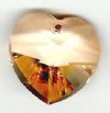 1 18mm Preciosa Light Orange Heart